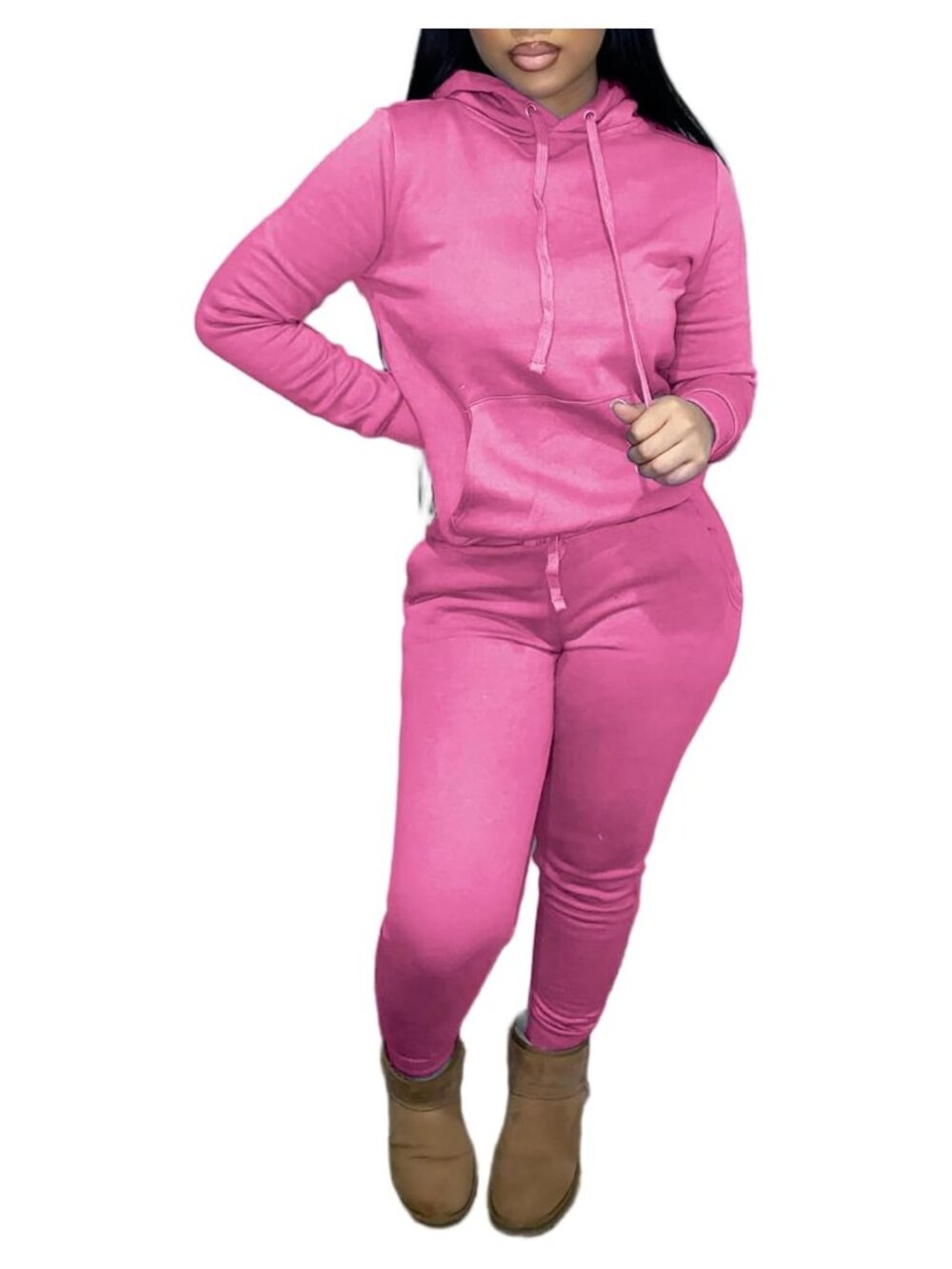 Women's 2 Piece Hoodie and Jogger Pants Sweatsuit Set